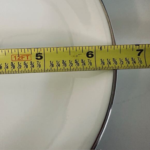 Kutani Burst China (11) Bread Plates White/Silver/Gray Japan Hand Painted VTG - Picture 5 of 12